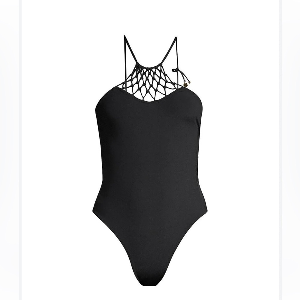 NWT STELLA MCCARTNEY
Knotted Macrame One-Piece Swimsuit